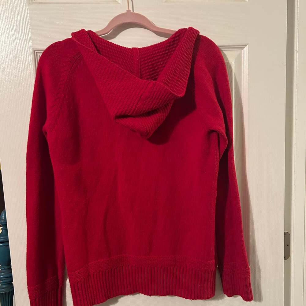 Lauren Ralph Lauren Jeans Co Hooded Sweater Size Large Preppy - Picture 8 of 10